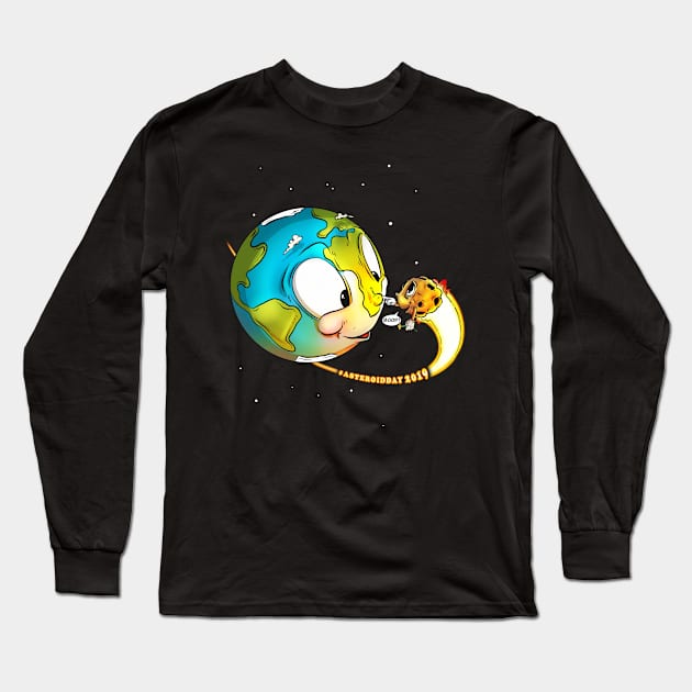 BOOP! - It’s Asteroid Day ! Long Sleeve T-Shirt by yazgar